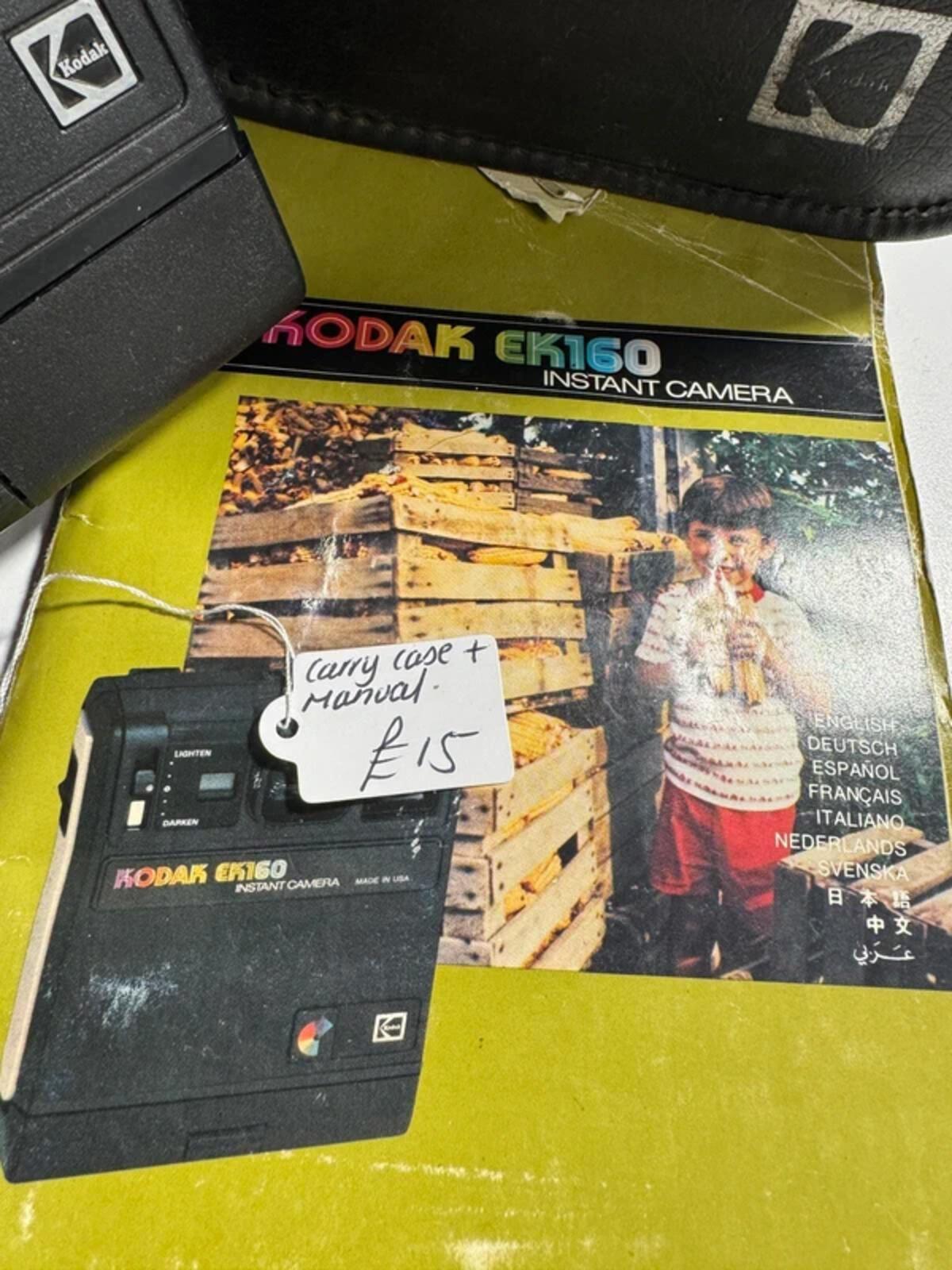 Kodak EK160 1960's Camera with Manual and Case