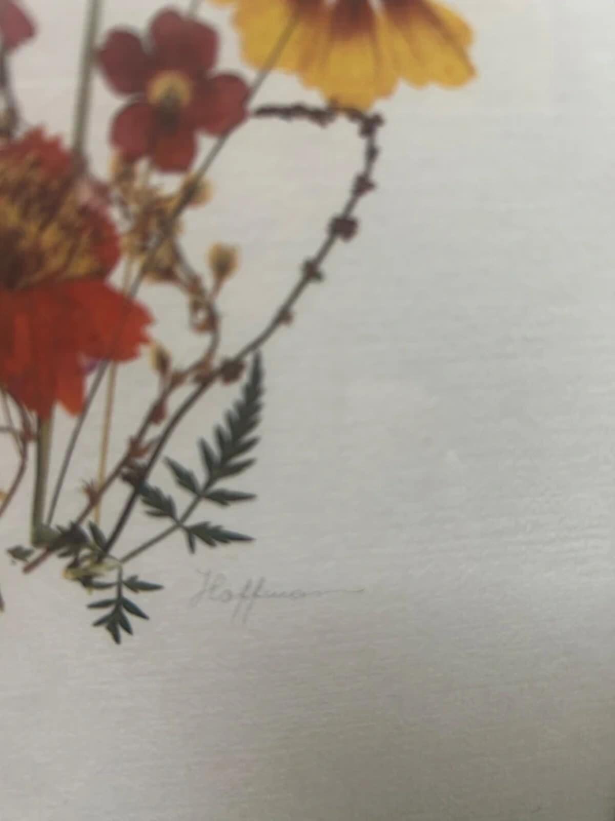 Vintage Pair of Floral Framed Prints