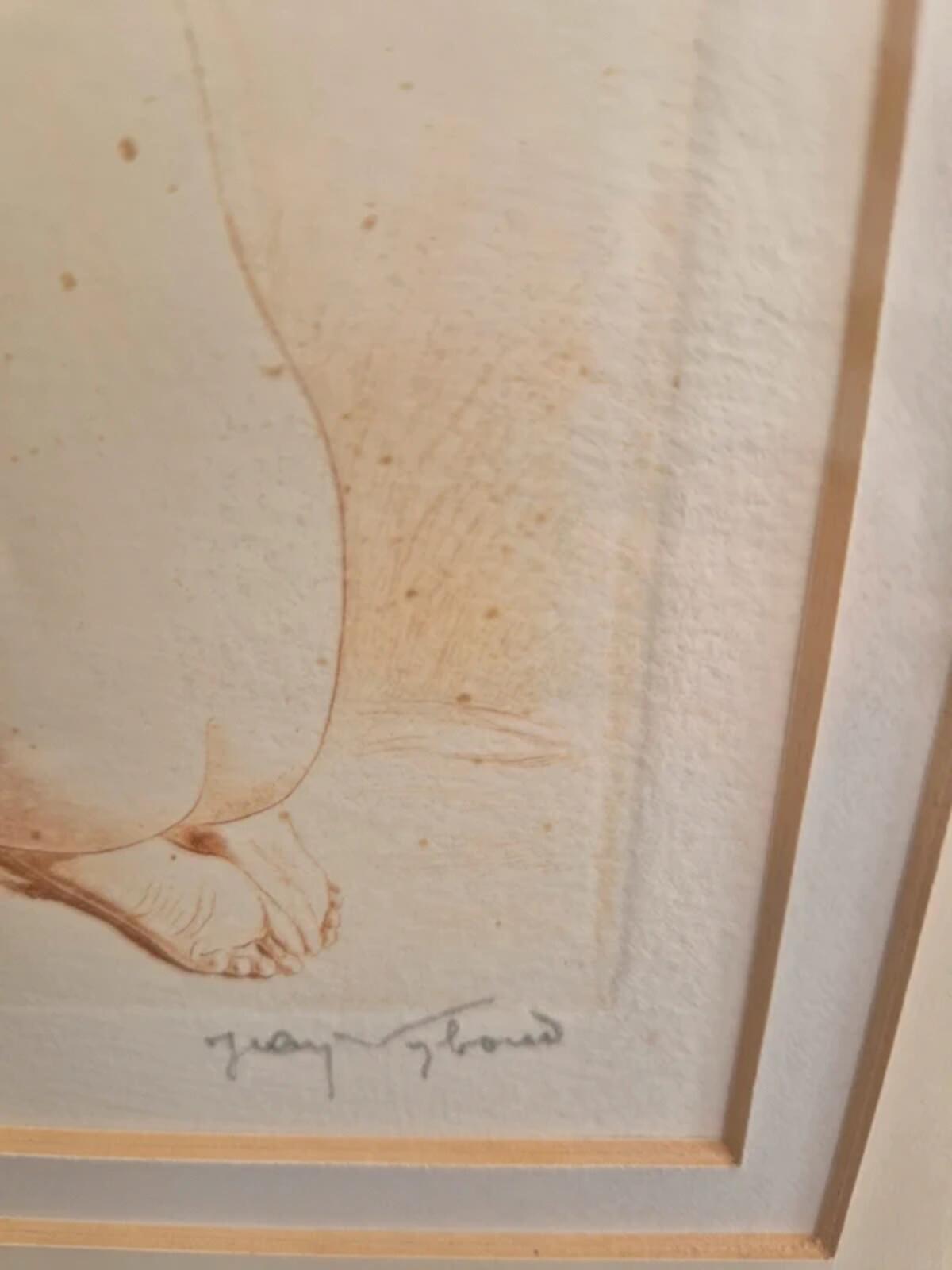 Framed Signed Artwork by Jean Vyboud (1872-1944)