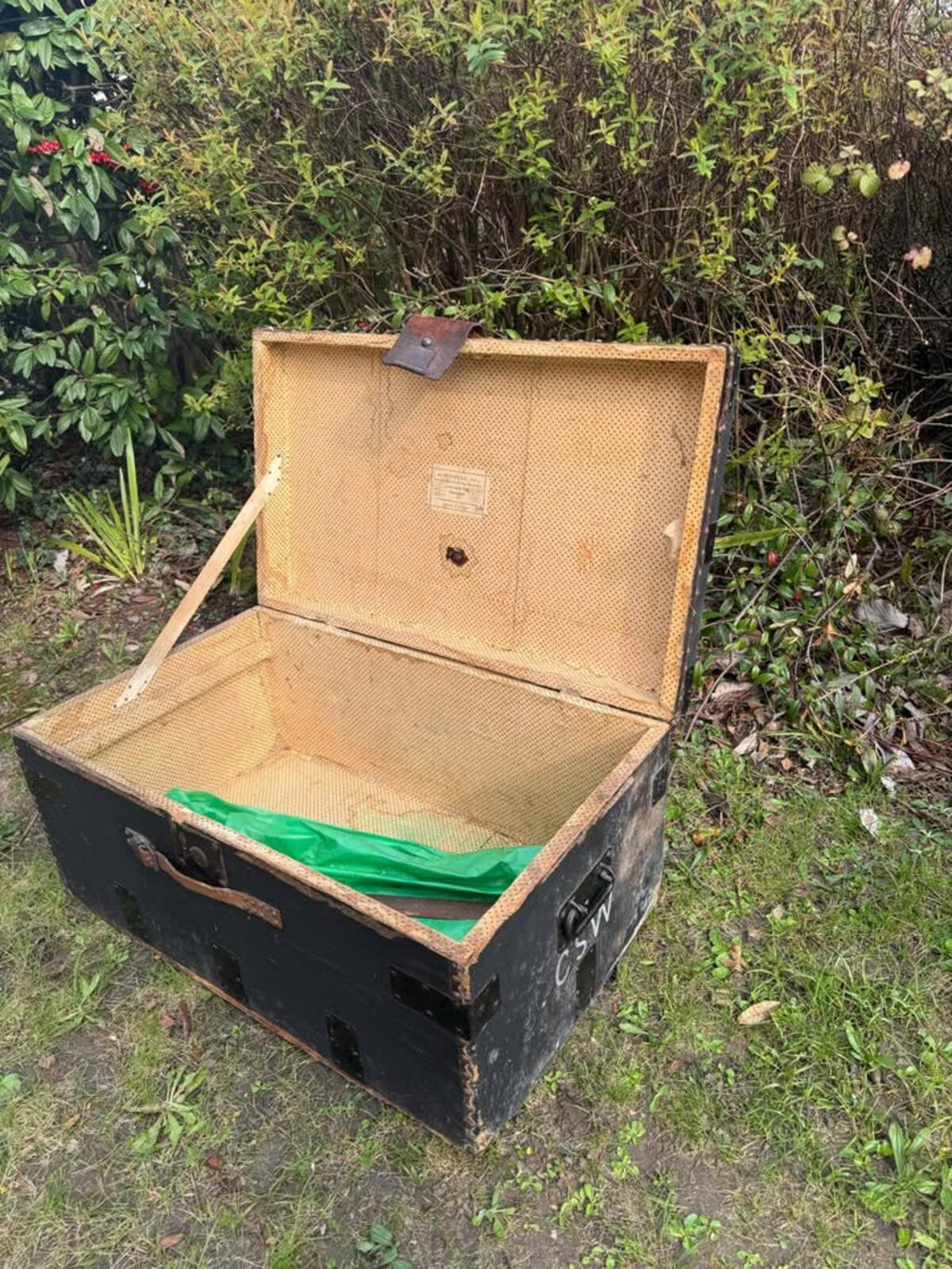 Antique A Boswell 19th Century Steamer Trunk