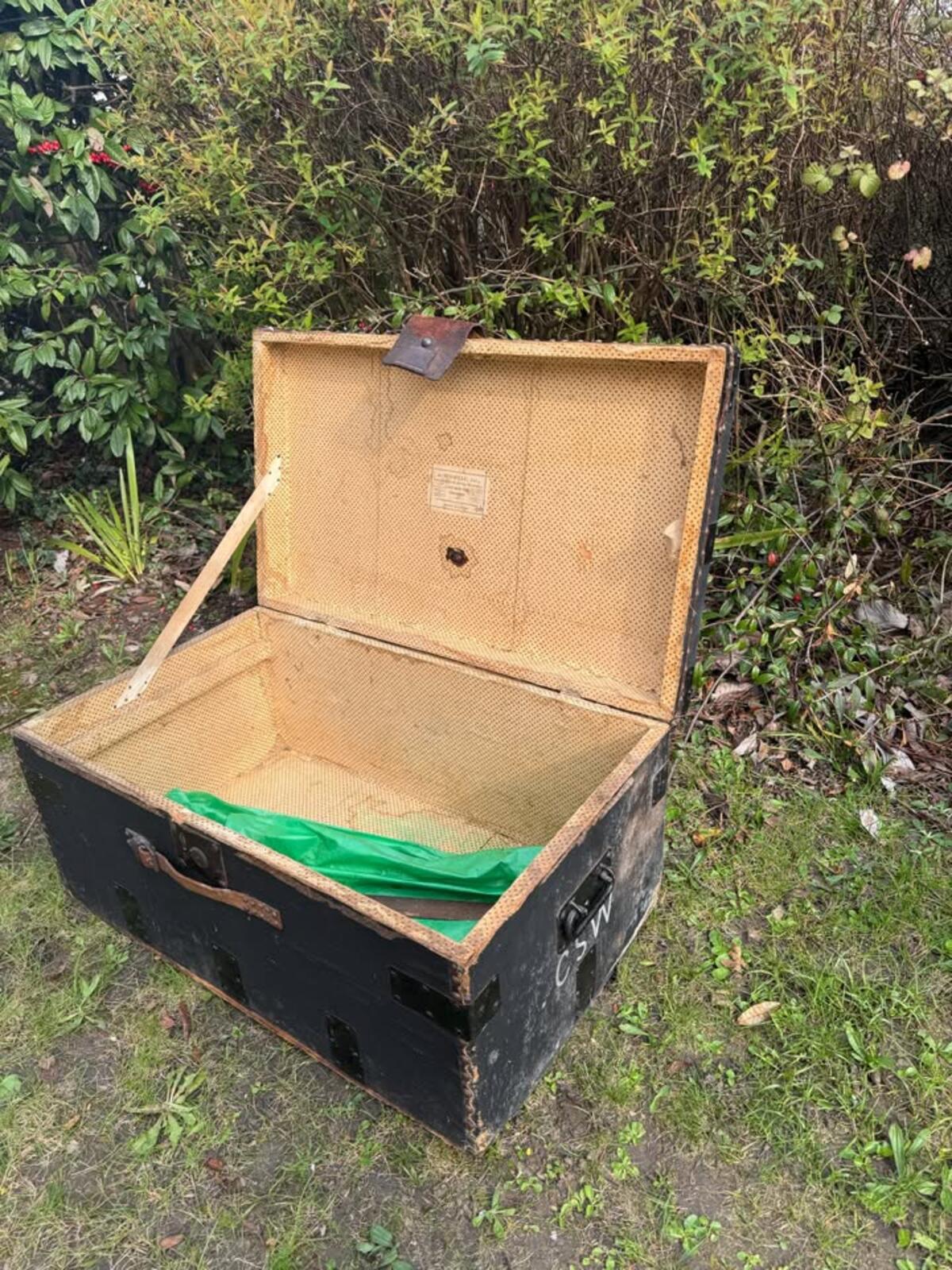 Antique A Boswell 19th Century Steamer Trunk