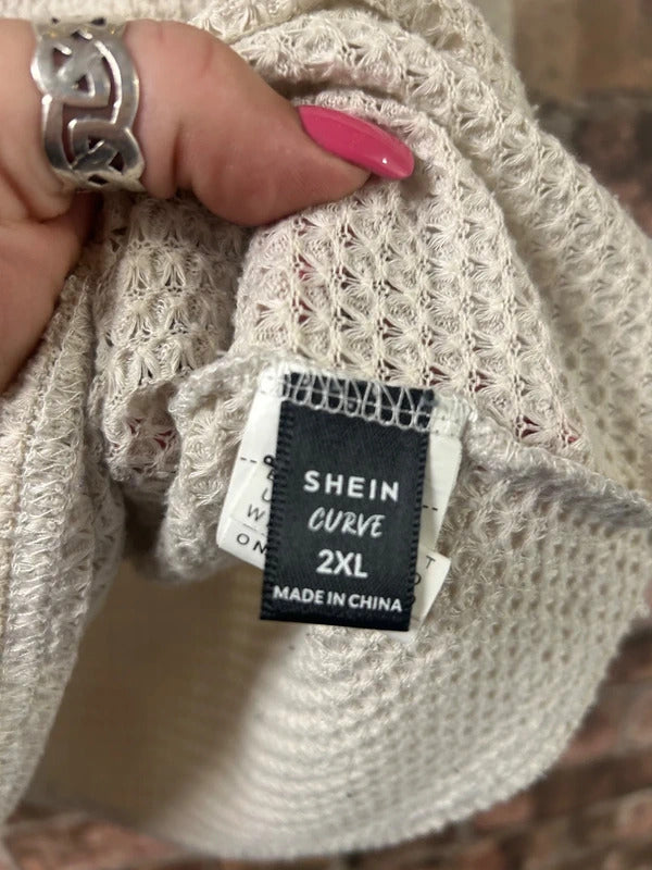 Shein Beige Hoodie - Size 16