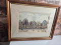 Ruiz framed Landscape watercolour