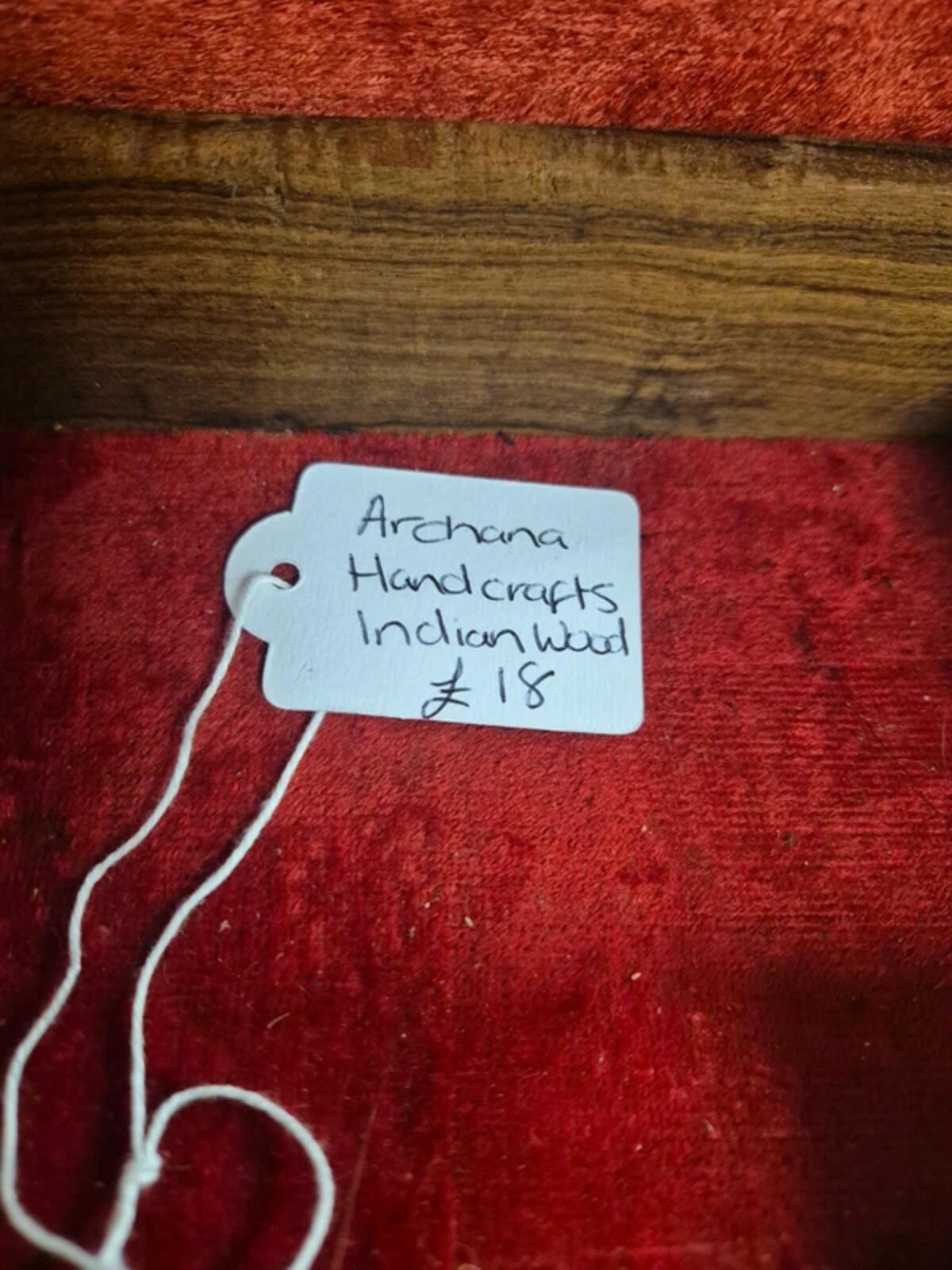 Archana handcrafted Indian wood box