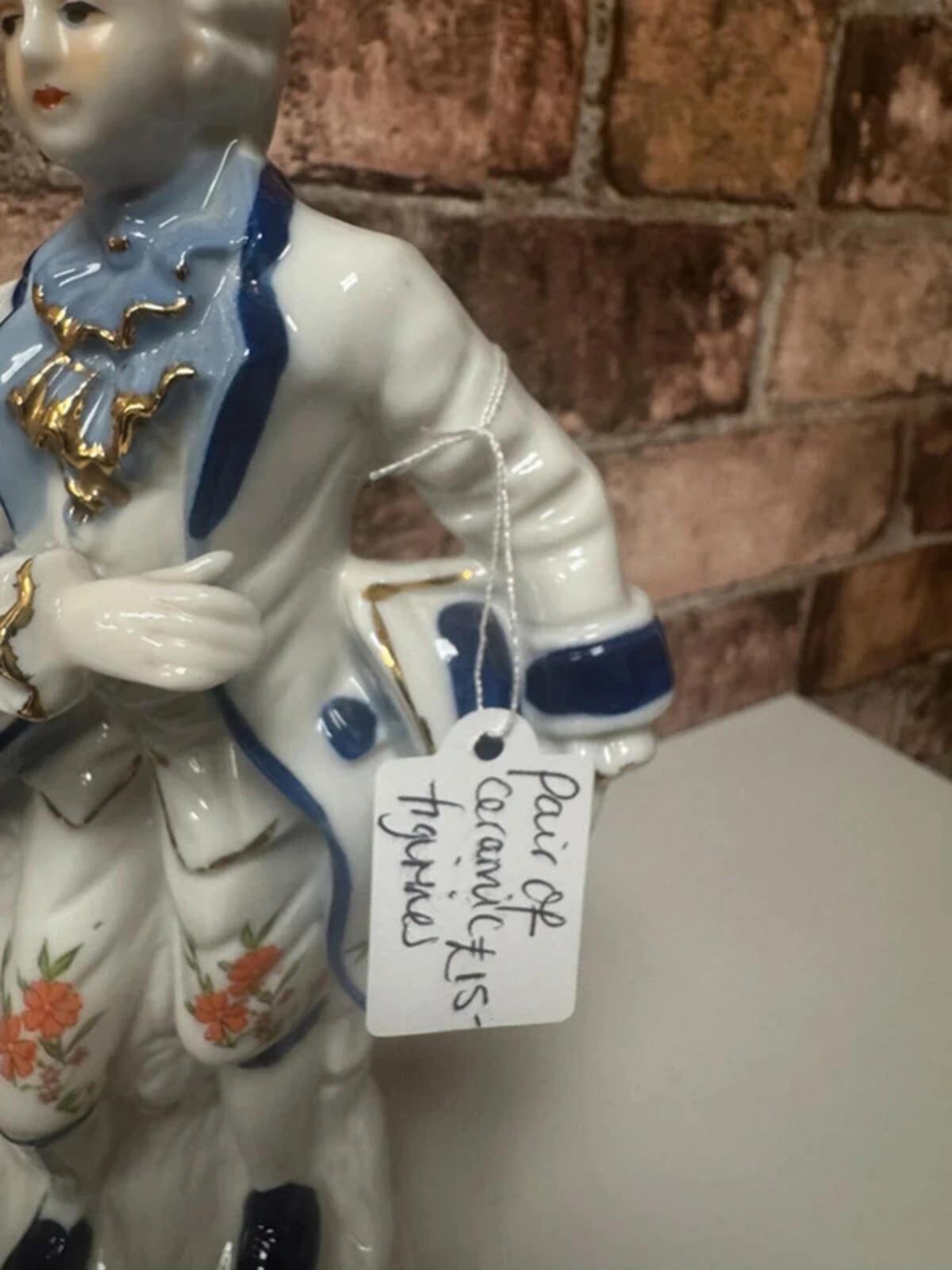 Pair of Ceramic Vintage Figurines