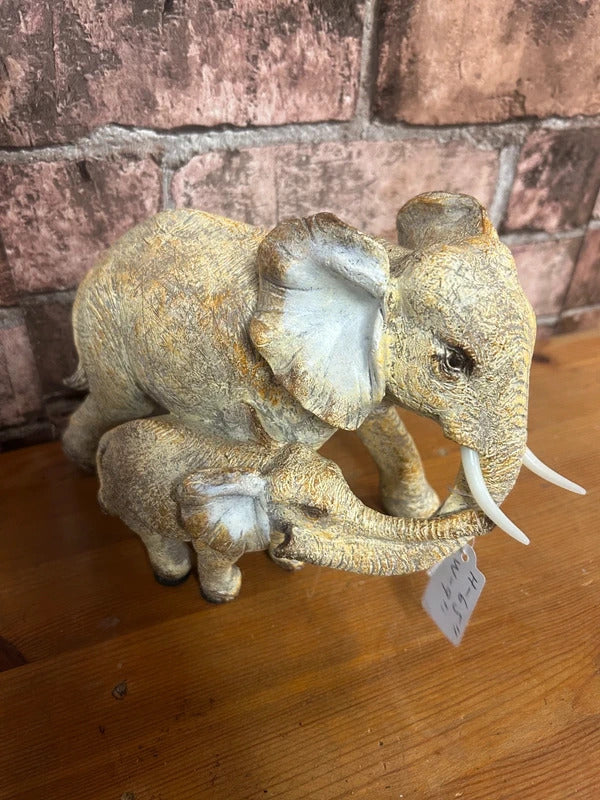Lesser and Pavey Elephant and Calf Ornament