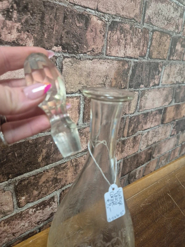 Vintage glass carafe