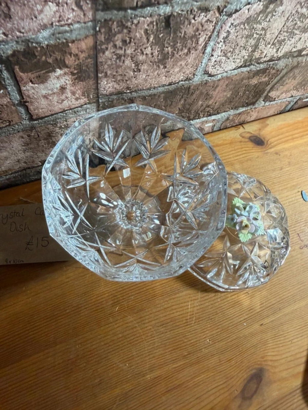 Vintage Crystal Candy Dish