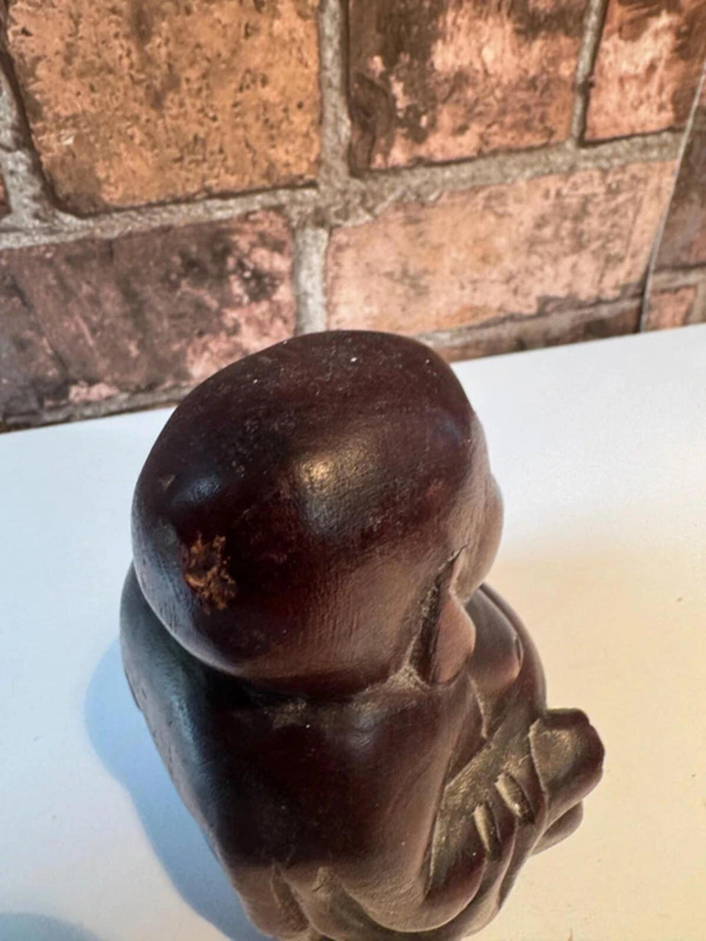 Wooden Buddha Figurine