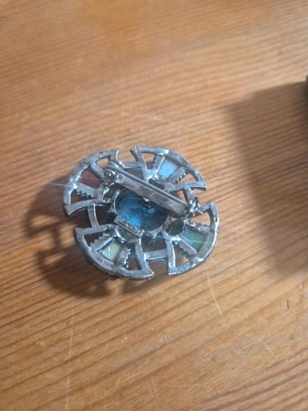 Celtic gem brooch