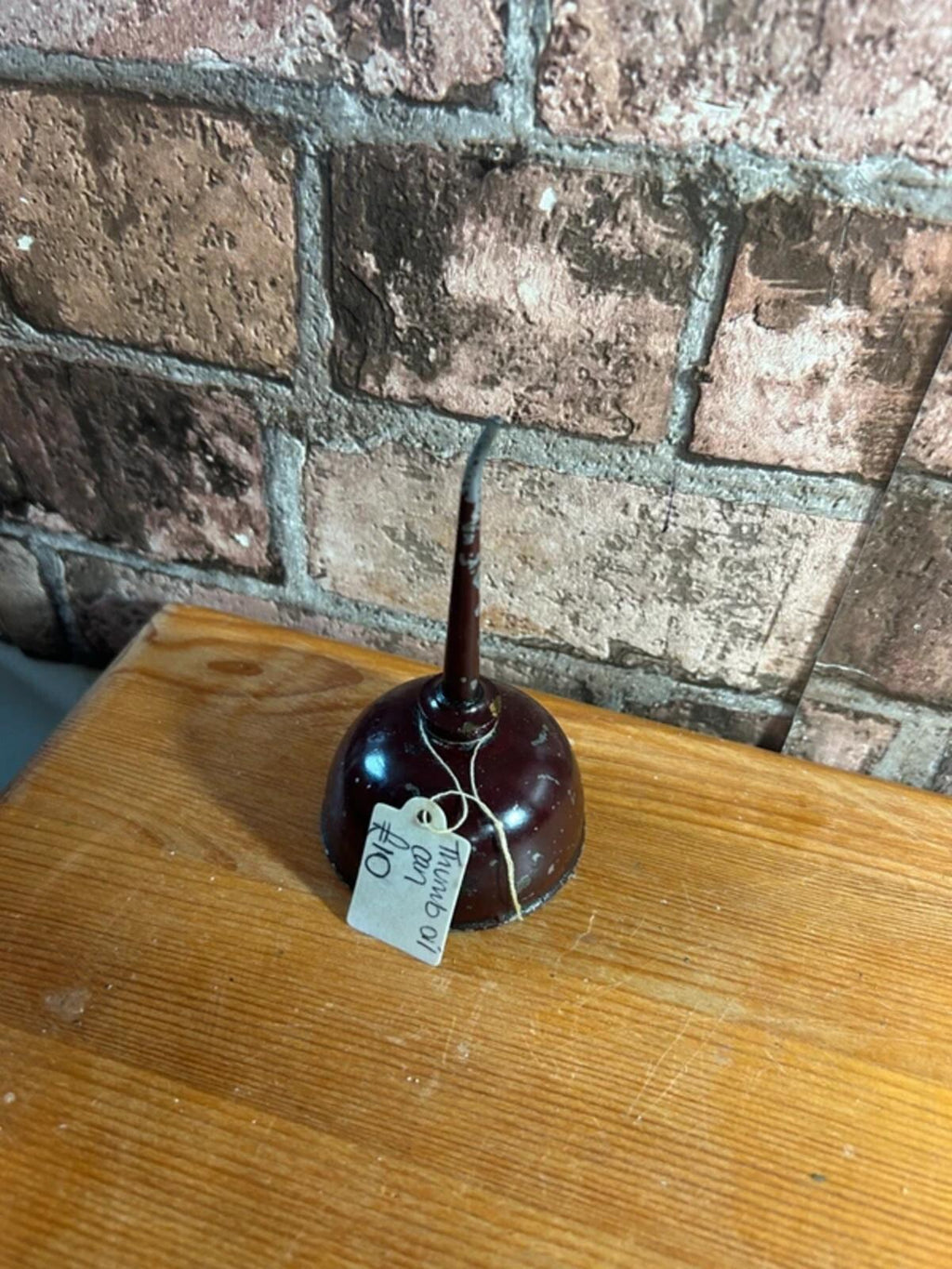Vintage Thumb Oil Can
