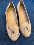 Miss KG Beige Tassle Shoes - Size 7 UK