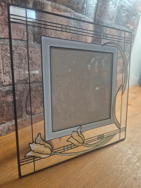 Stained glass photo frame