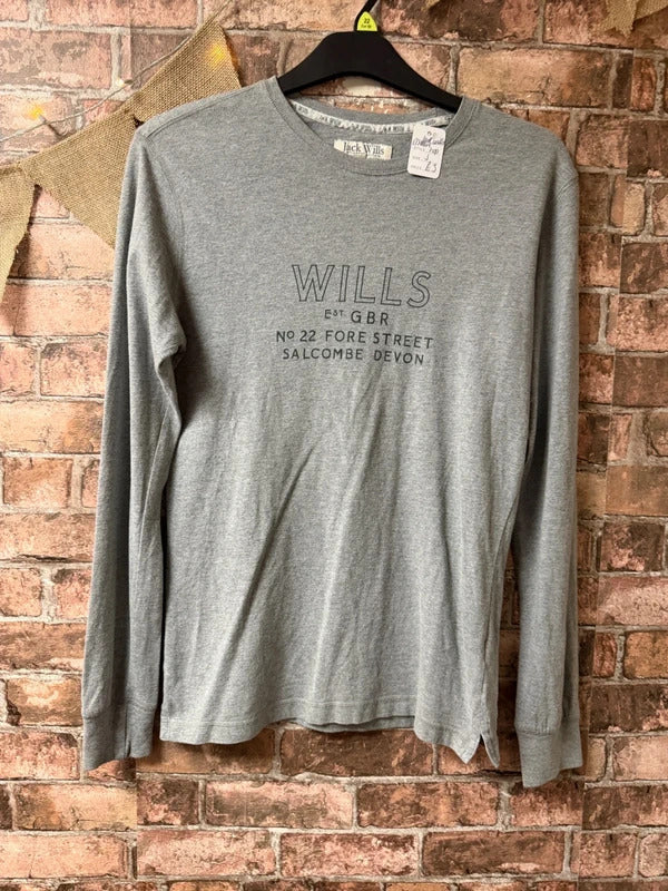 Jack Wills Grey Top - Size 8