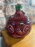 Vintage Sylvac Beetroot Face Storage Pot