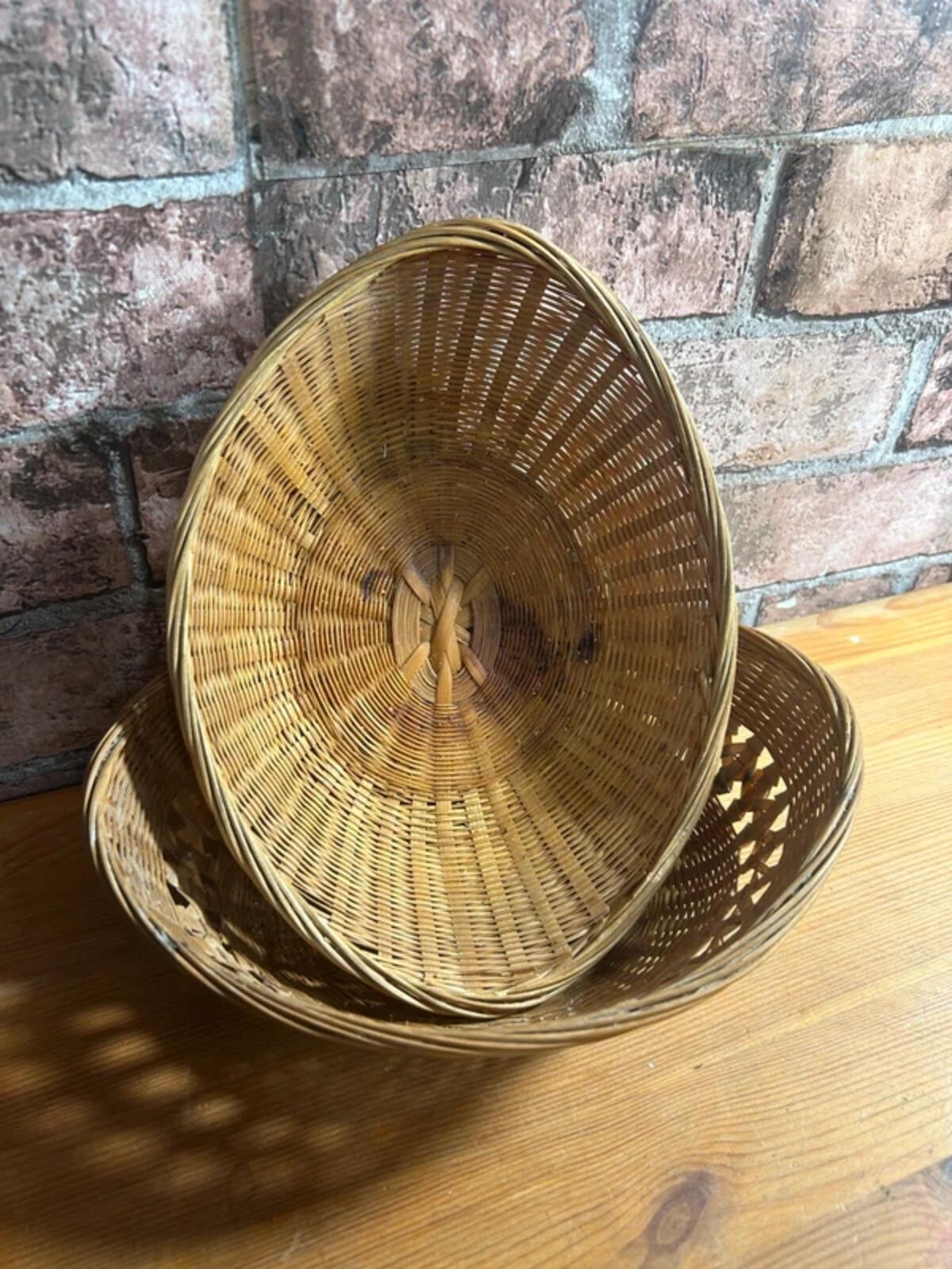 Pair of Vintage Oval Baskets