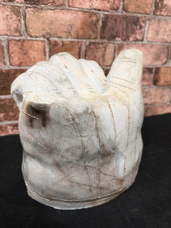 Unusual Clay Hand Sculture