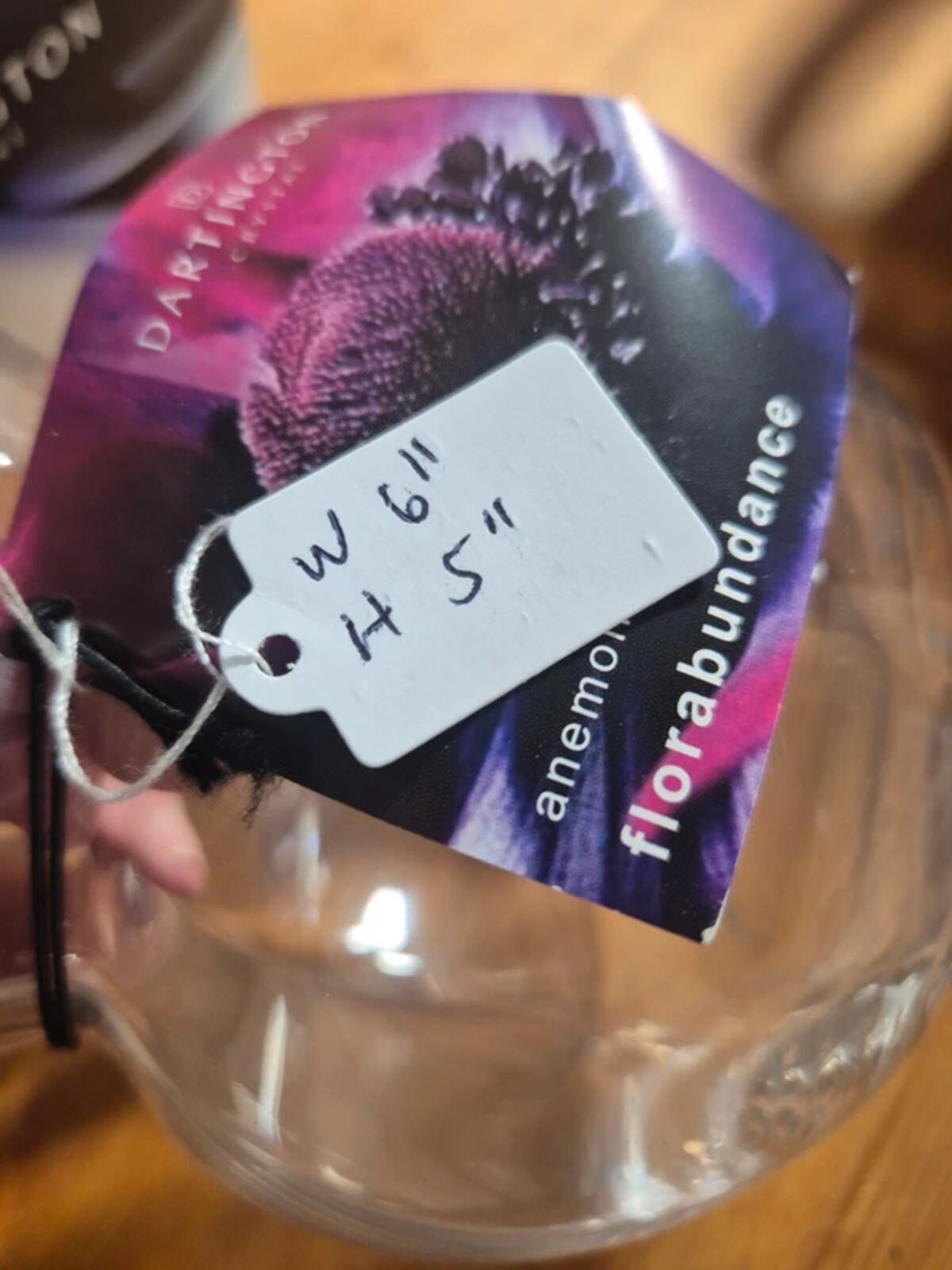 Dartington crystal round bowl