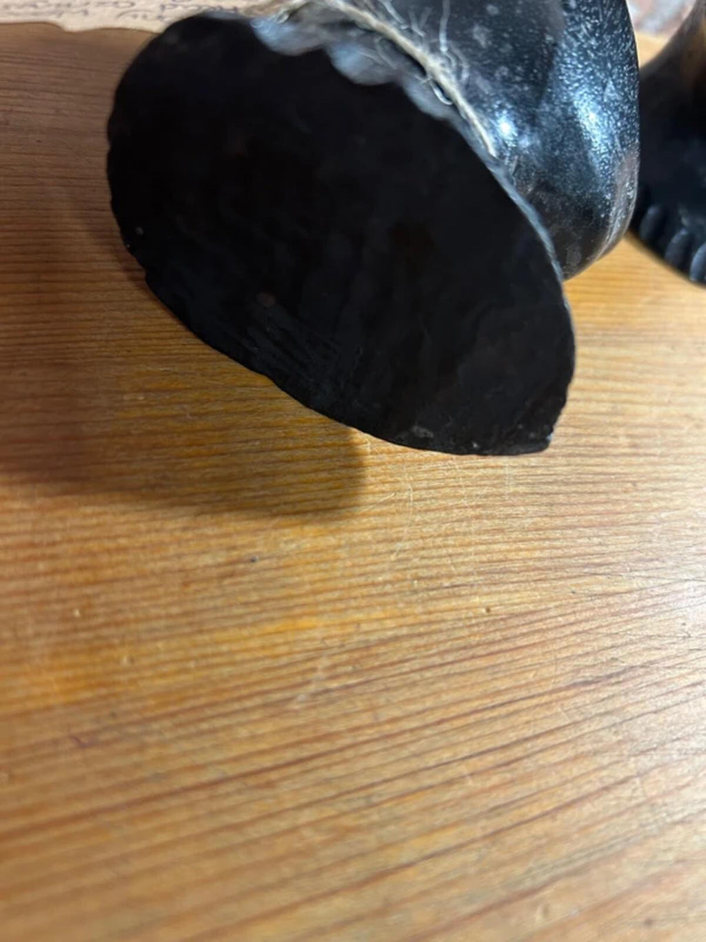 Pair of Ebony Wood African Head Carvings