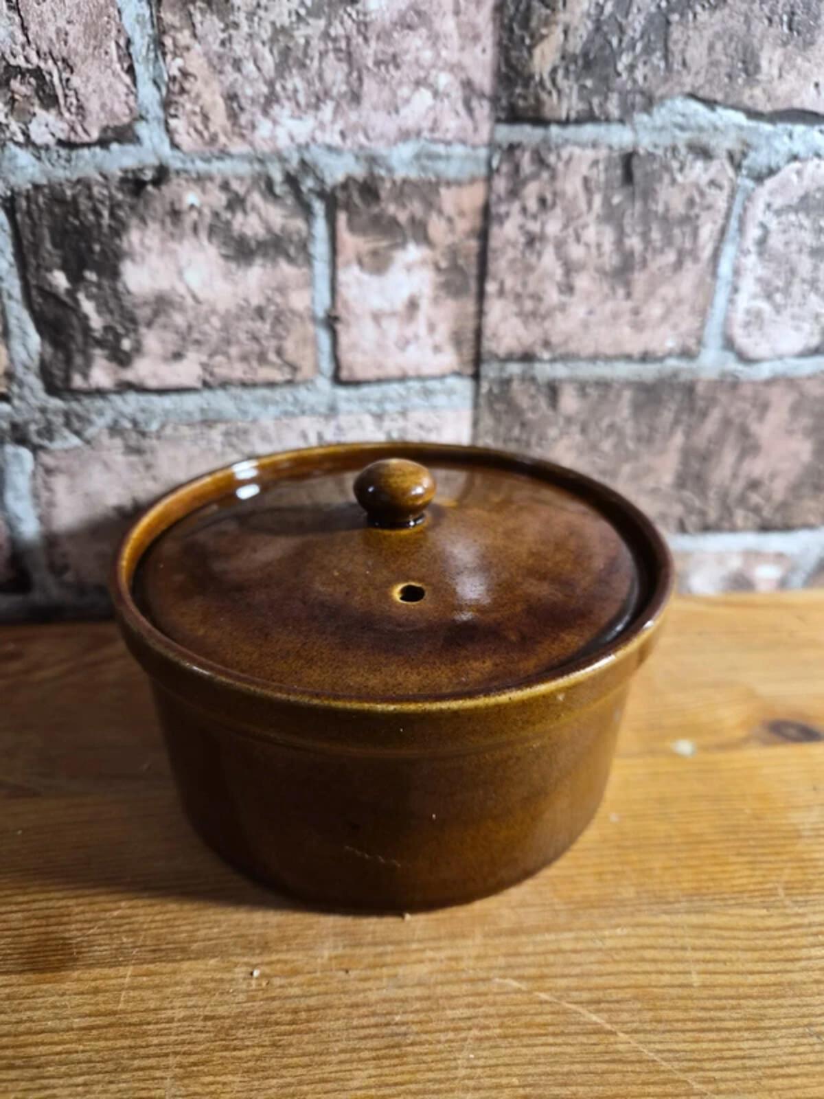 1/2 Pint Vintage Dish and Lid by Pearsons