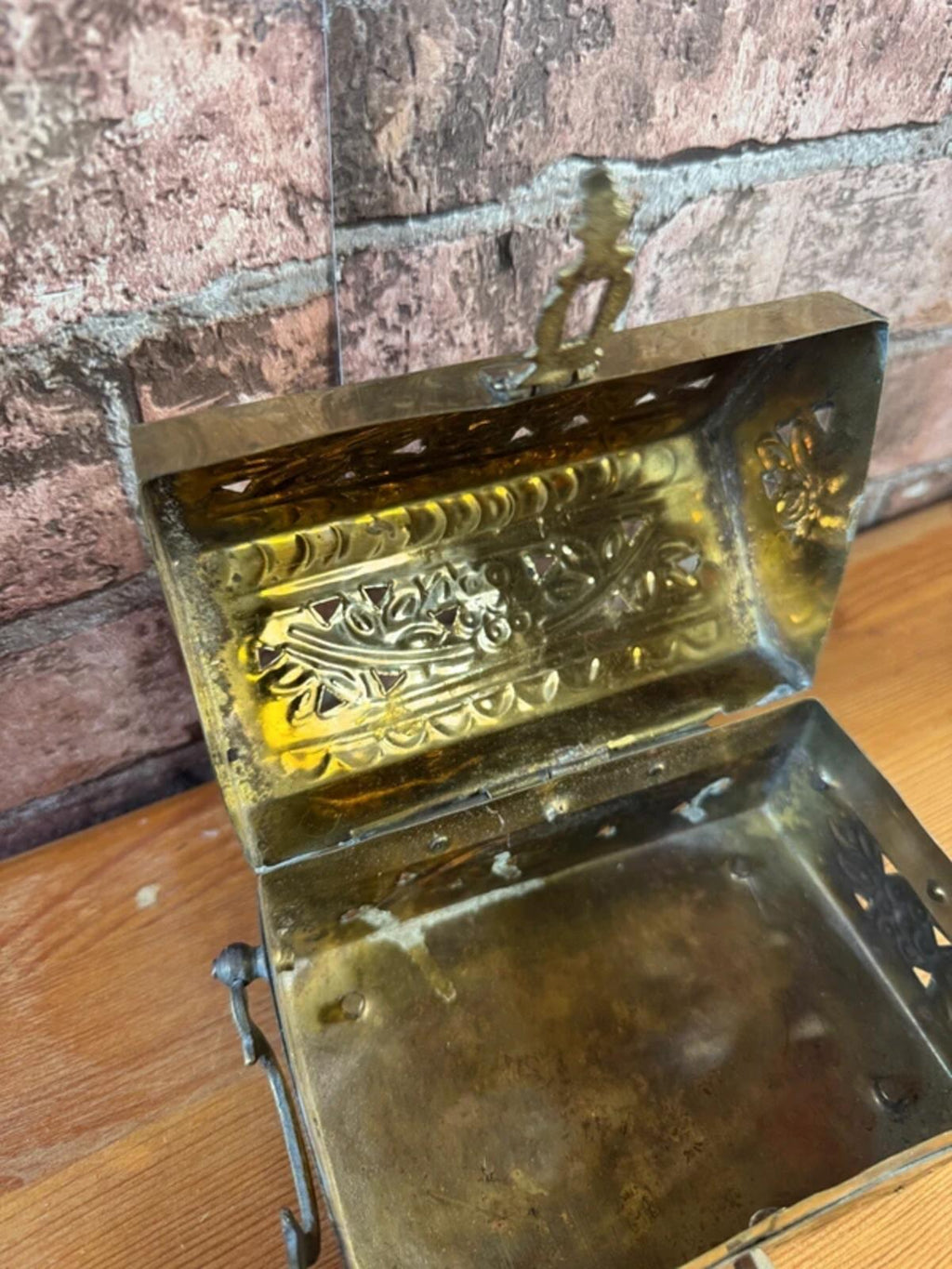 Vintage Brass Trinket Box