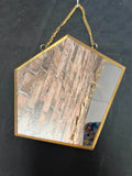 Vintage Style Brass Edge Mirror