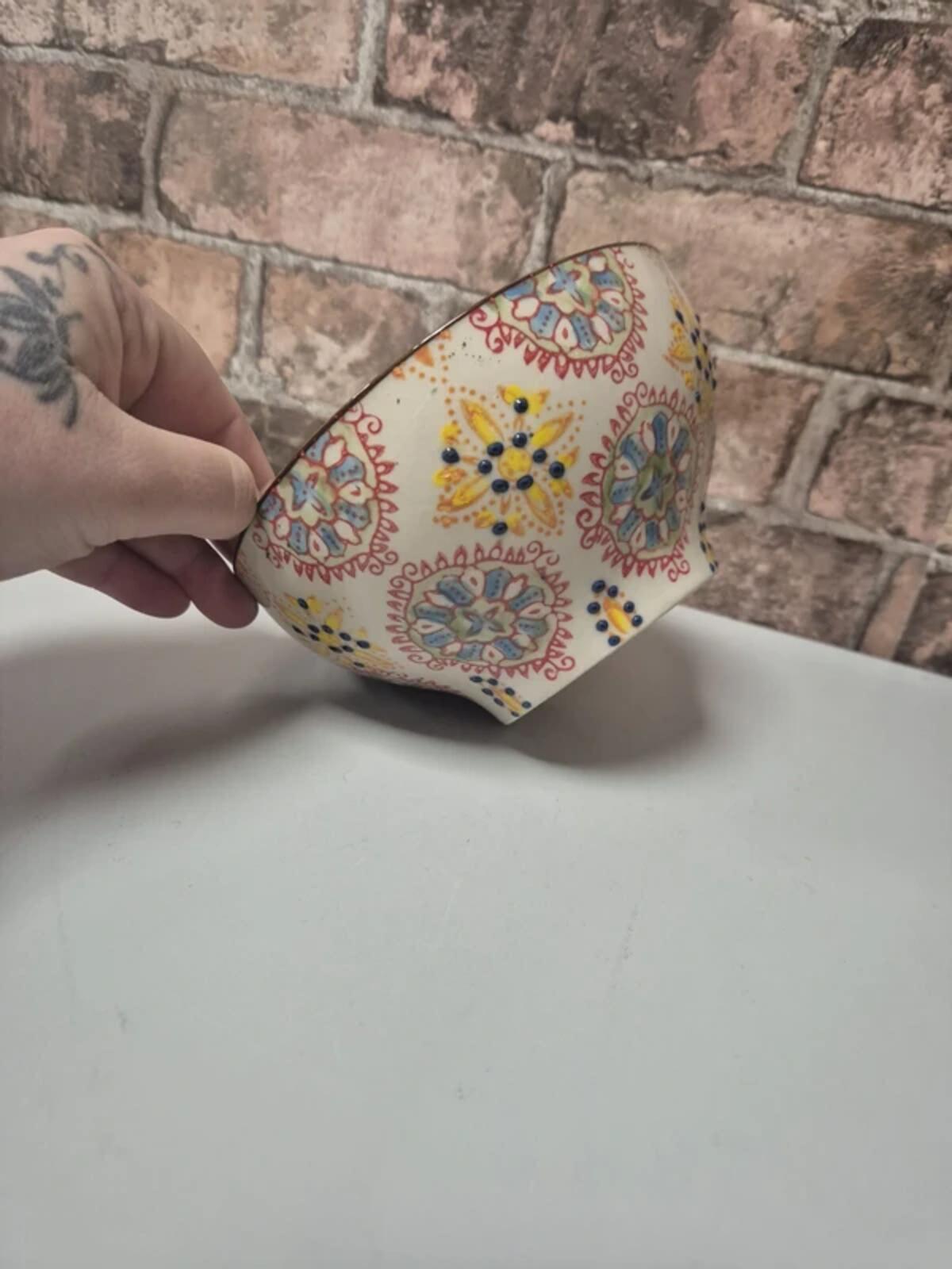 Pair of Moroccan Patterned Bowls