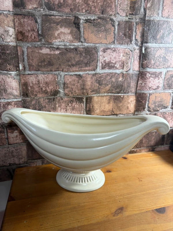 Dartmouth Pottery Cream Oval Vase
