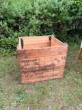 Vintage Reclaimed Pine Box with Rope Handles