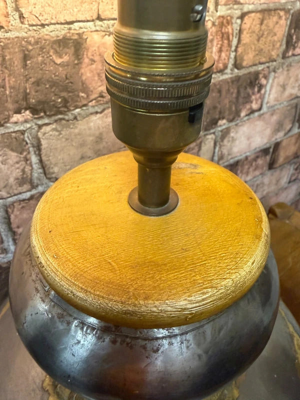 Antique Indian Metal with Brass Soldering Lamp