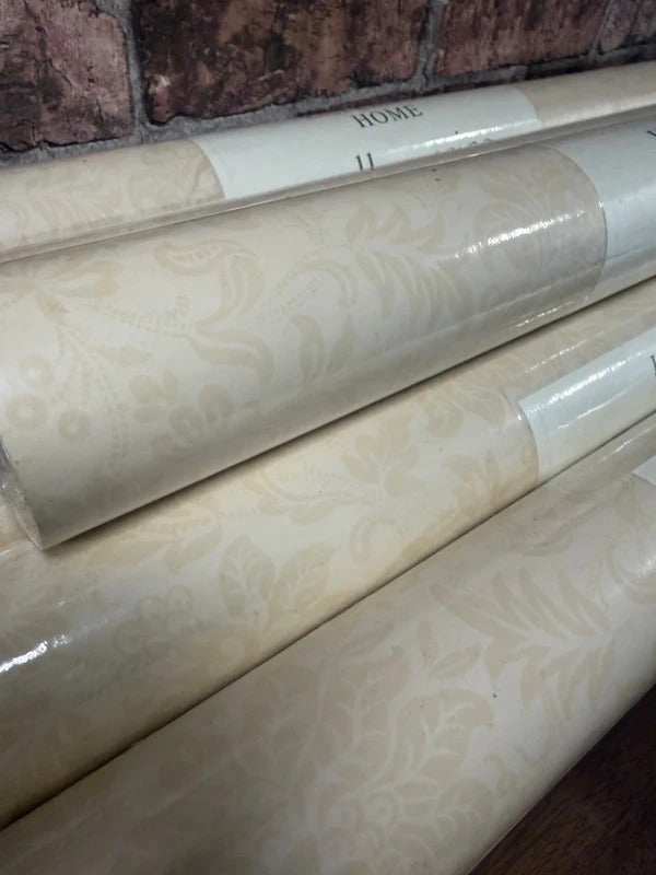 Laura Ashley Cream "Percy" Wallpaper Rolls x 6