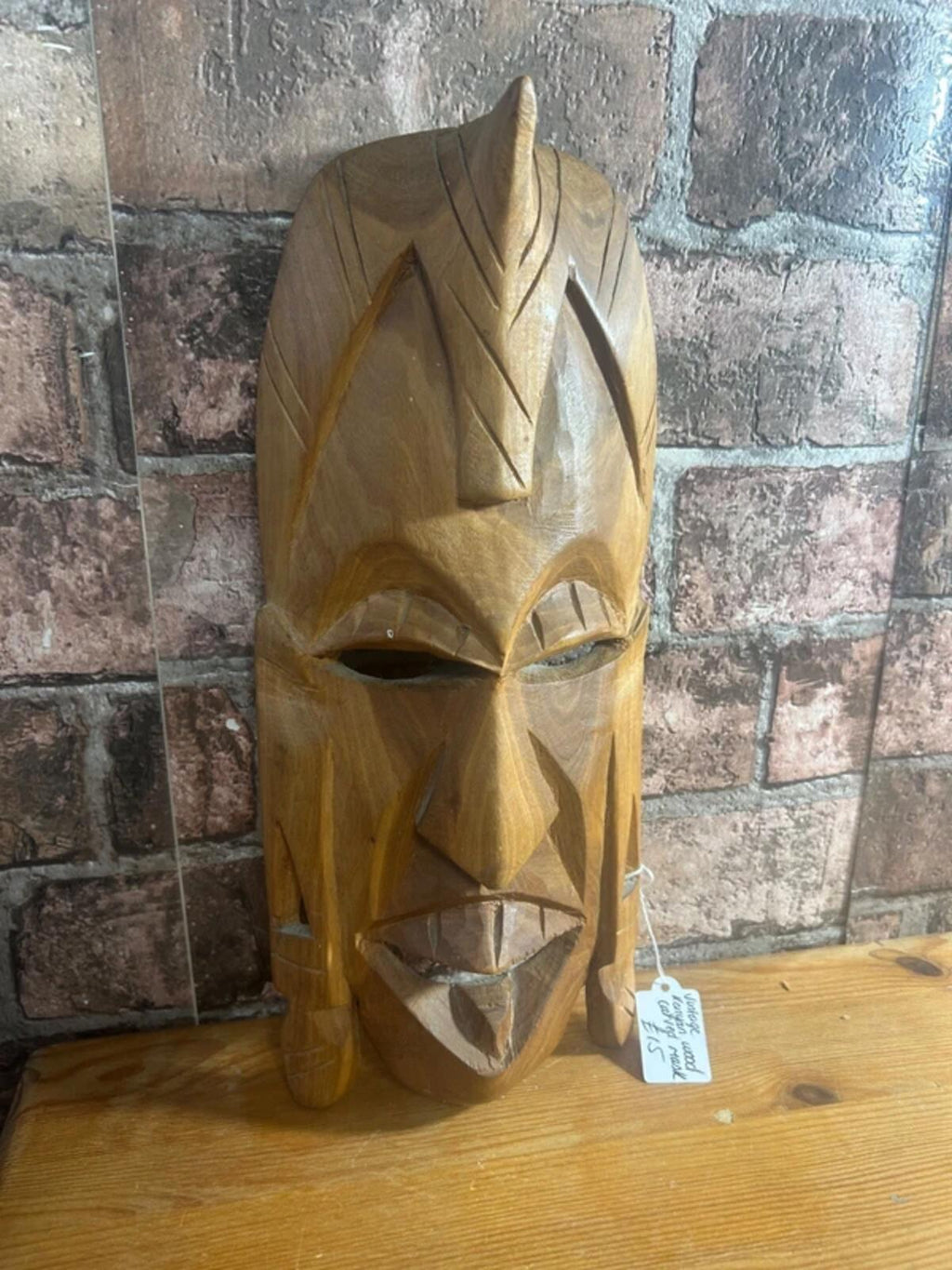 Vintage Kenyan Wooden Carved Mask