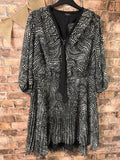 JD Williams Black and White Dress - Size 22