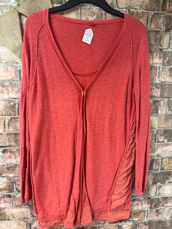 Miss Captain Coral Cotton Cardigan - Size 14