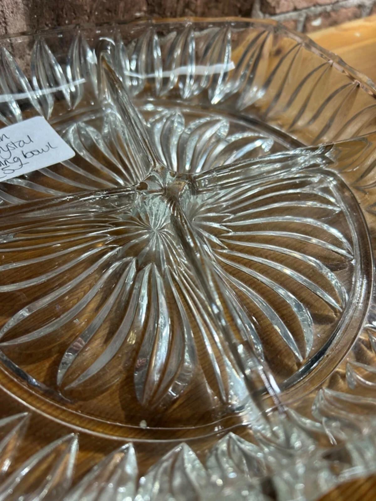 Italian Crystal Serving Bowl