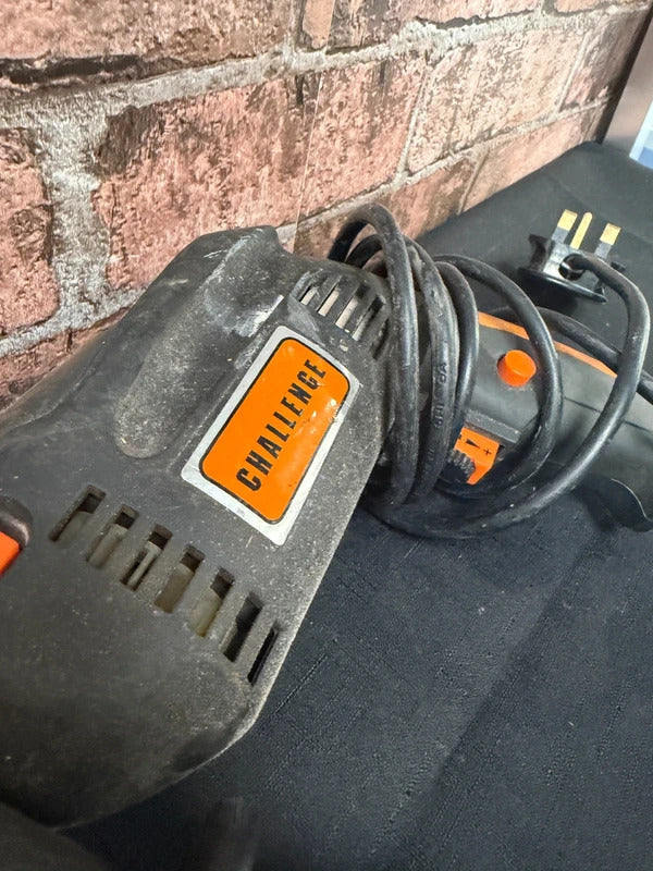 Challenge Corded Hammer Drill with Wire Brush Attachment