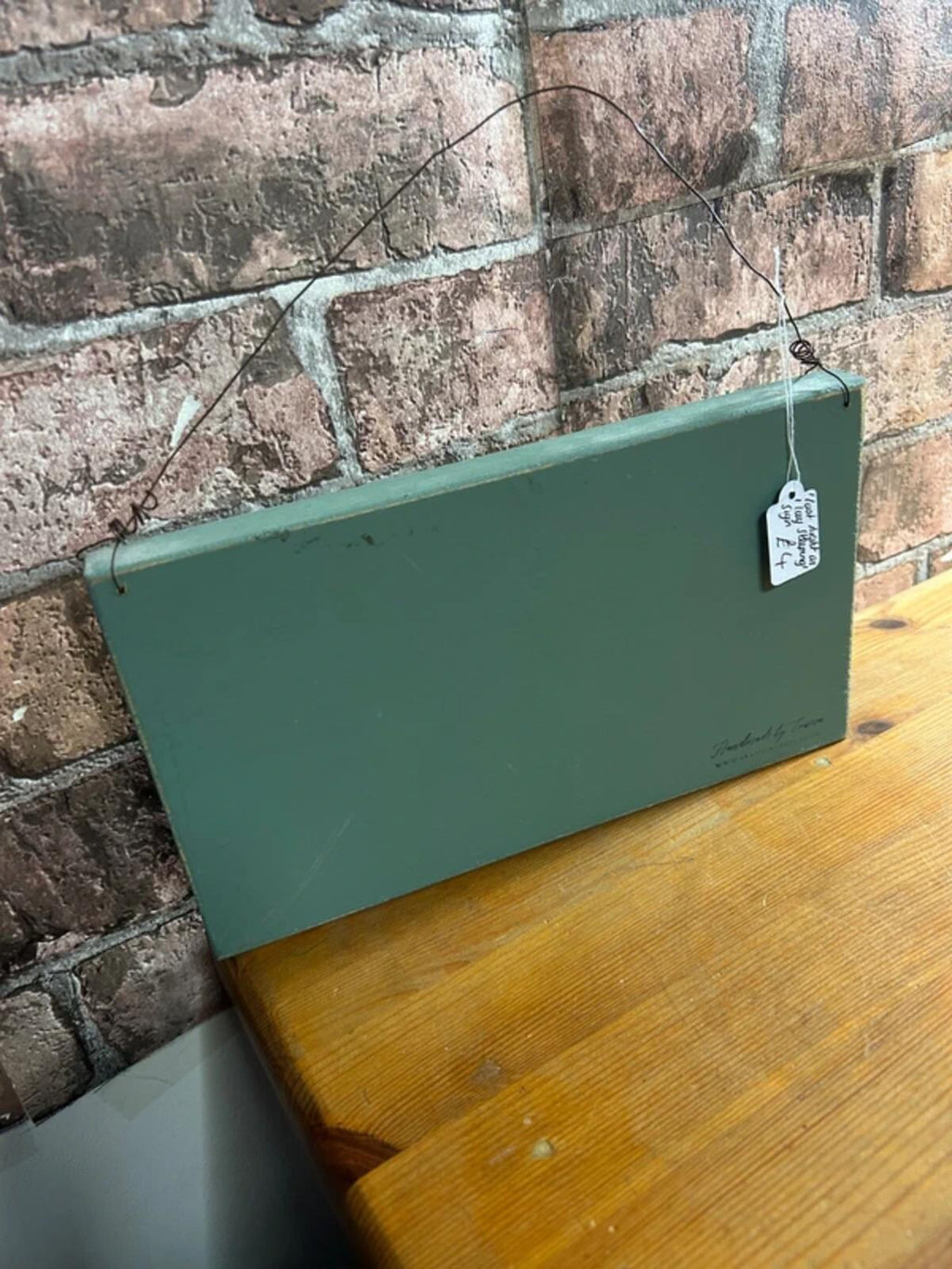 Green Quote Wooden Sign
