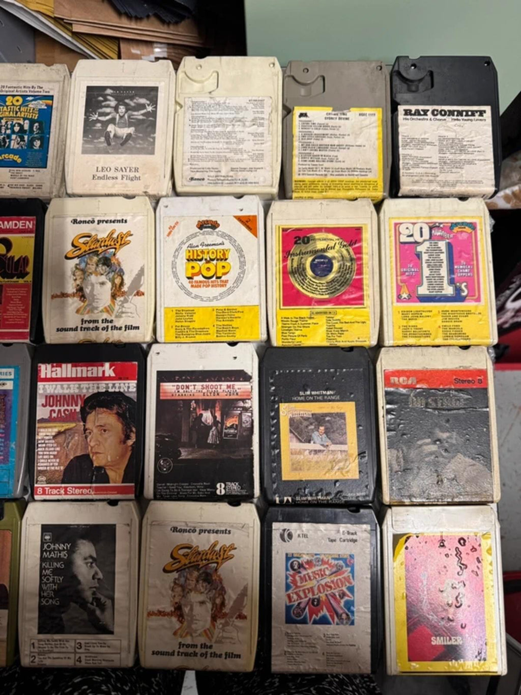 Large Bundle of Vintage 8 Track Tapes x 49 Tapes