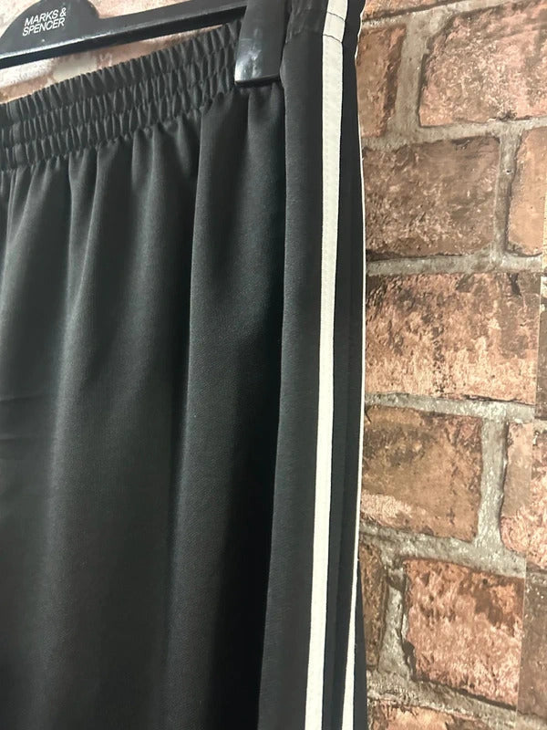 Black and White Striped Edge Joggers - Size 16