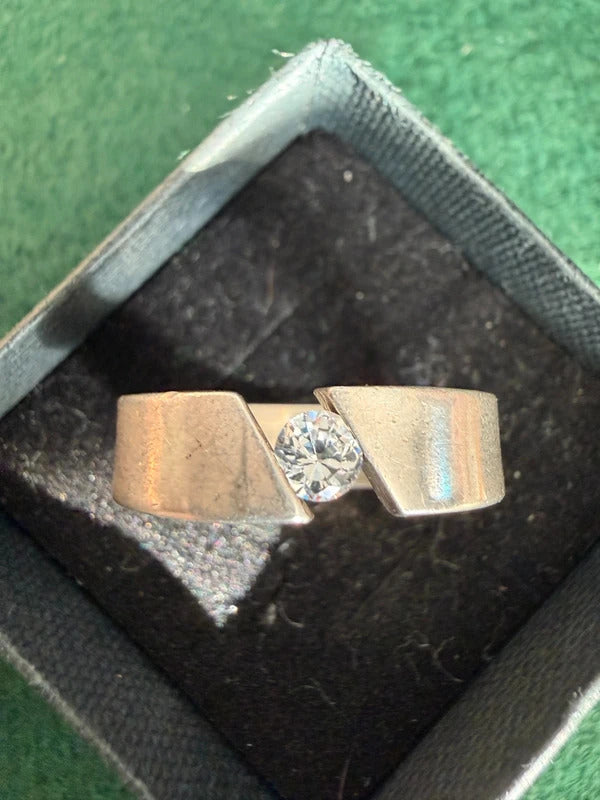 Silver Band Ring 925 Hallmarked - Size O