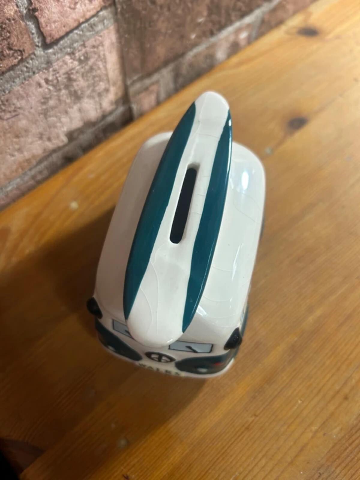 Wales Camper Van Ceramic Money Box