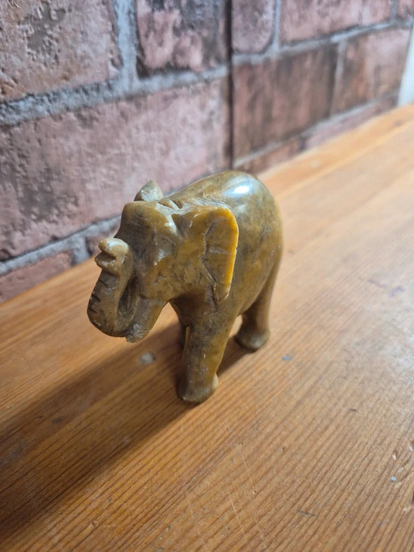 Vintage soapstone elephant