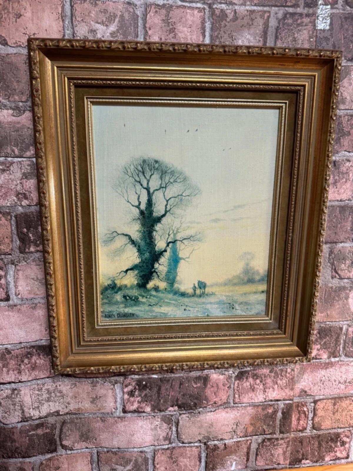 Alwyn Crawshaw 'The Ploughman' Framed and Signed Painting