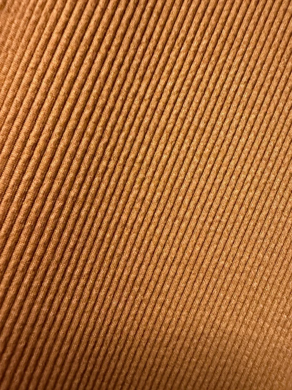 Frankie Bridge Rust Brown Ribbed Dress - Size 12