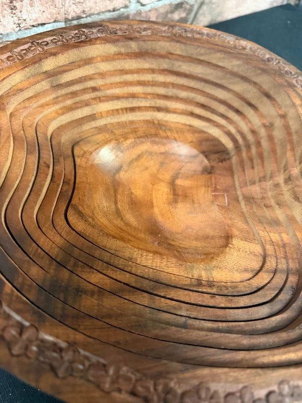 Wooden Apple Bowl