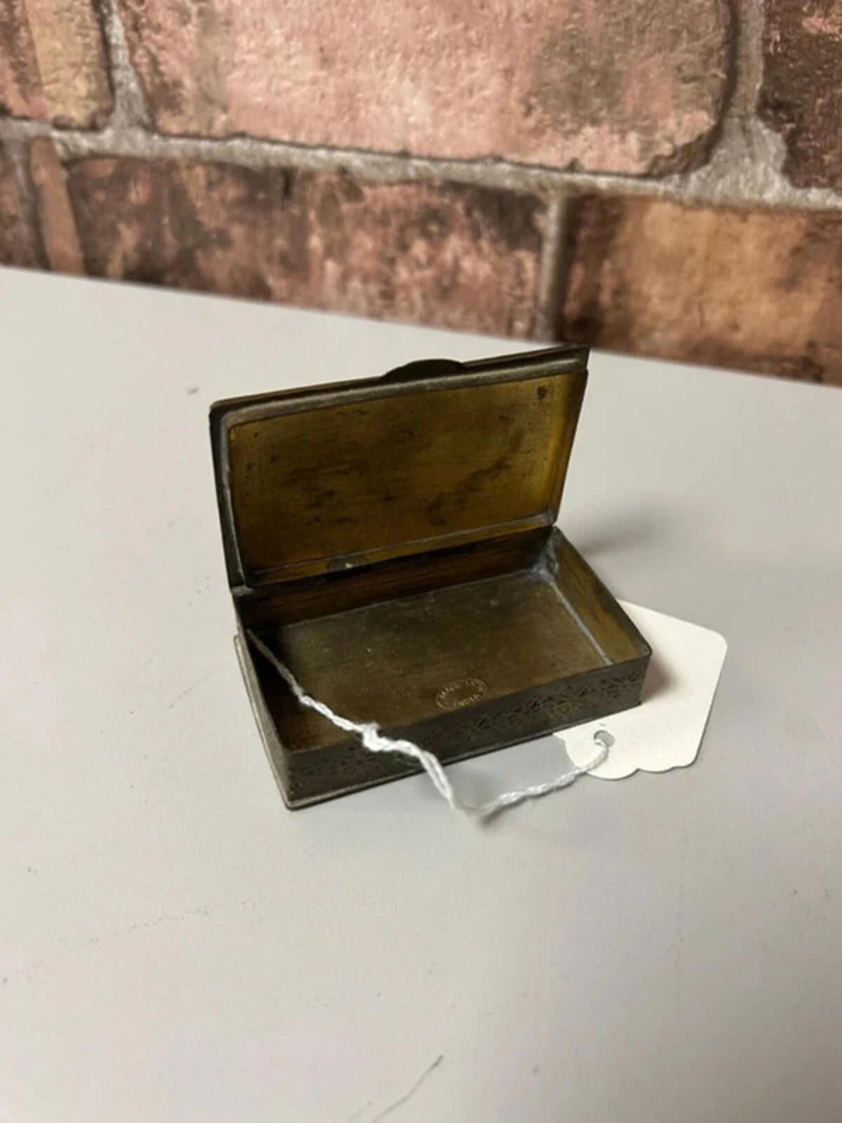 Vintage Brass Trinket Box