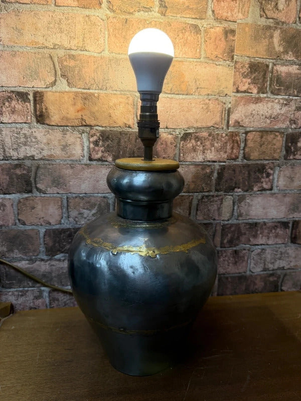 Antique Indian Metal with Brass Soldering Lamp