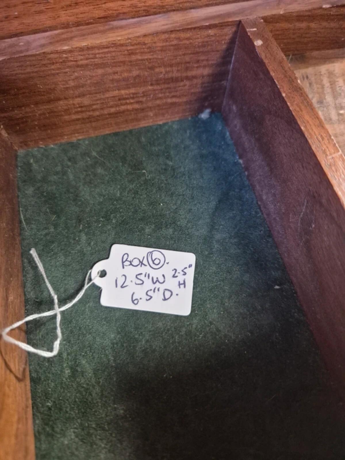Vintage Teak Mid Century Lined Box