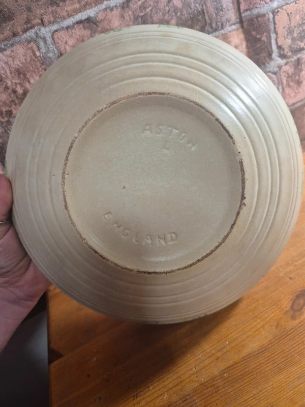 Vintage hand painted ceramic bowl