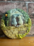 Lovers Lane Vintage Ceramic Cat Wall Hanging